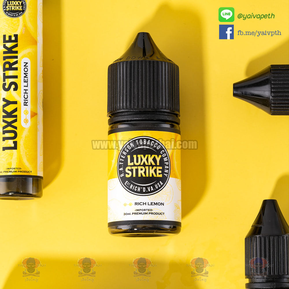 ลักกี้สไตรค์ - น้ำยาบุหรี่ไฟฟ้า Luxky Strike Salt Nic 30 ml [เย็น] ของแท้ (New!), น้ำยาพอต( Saltnic E-liquid), Luxky Strike - Yaivape บุหรี่ไฟฟ้า