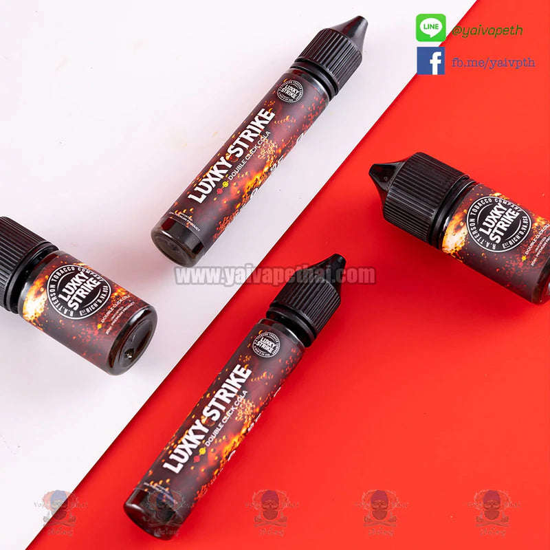 ลักกี้สไตรค์ Doubleclick Cola - น้ำยาบุหรี่ไฟฟ้า Luxky Strike Freebase 30ml [เย็น] ของแท้ (New!), น้ำยาบุหรี่ไฟฟ้า( Freebase E-liquid ), Luxky Strike - Yaivape บุหรี่ไฟฟ้า