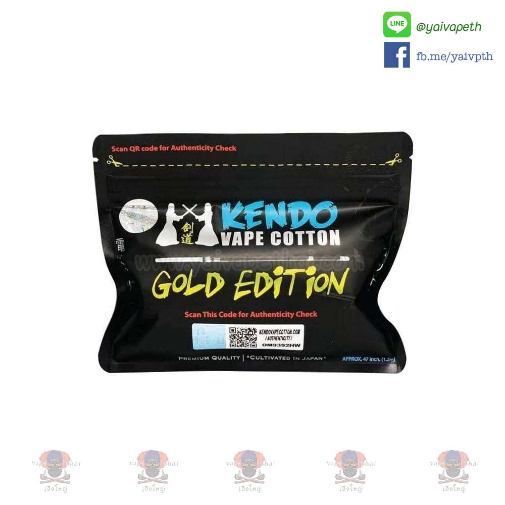 สำลี Kendo Vape Cotton Gold Edition (ญี่ปุ่น) [แท้] - YAIVAPETHAI  No.1