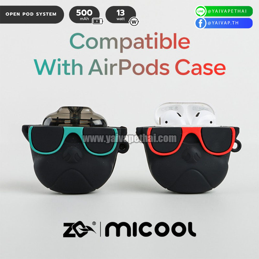 พอต บุหรี่ไฟฟ้า – ZQ Micool Pod System Kit 500mAh 13W (ใช้กับเคสAirpodได้) [ แท้ ], พอต (Pod), ZQ - Yaivape บุหรี่ไฟฟ้า
