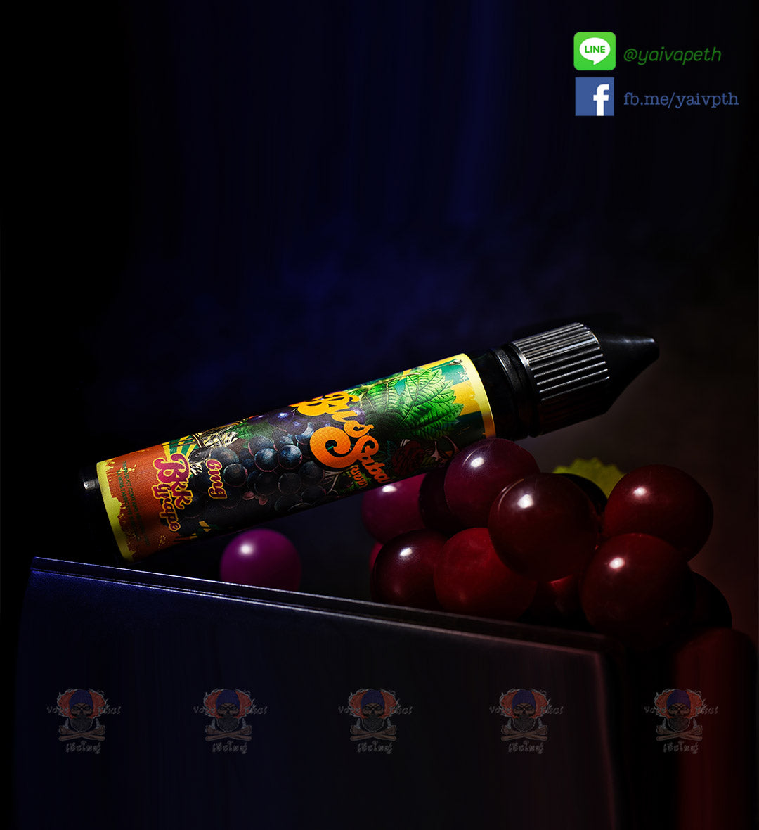บุษบาองุ่น - น้ำยาบุหรี่ไฟฟ้า Bussabar BKK Grape 30 ml [เย็น] ของแท้ - YAIVAPETHAI  No.1