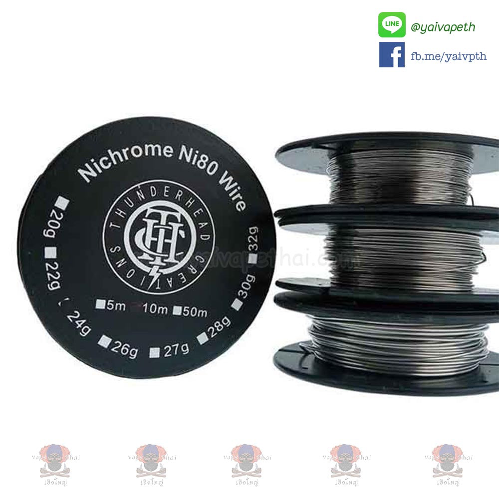 ลวดม้วน THC Nichrome 80 24GA Heating Resistance Wire 0.5mm 10m - YAIVAPETHAI  No.1