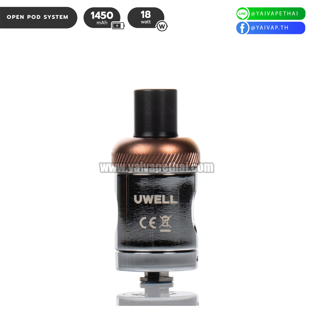 พอต บุหรี่ไฟฟ้า Uwell Whirl S Kit AIO 1,450 mAh 18W [ แท้ ], พอต (Pod), Uwell - Yaivape บุหรี่ไฟฟ้า