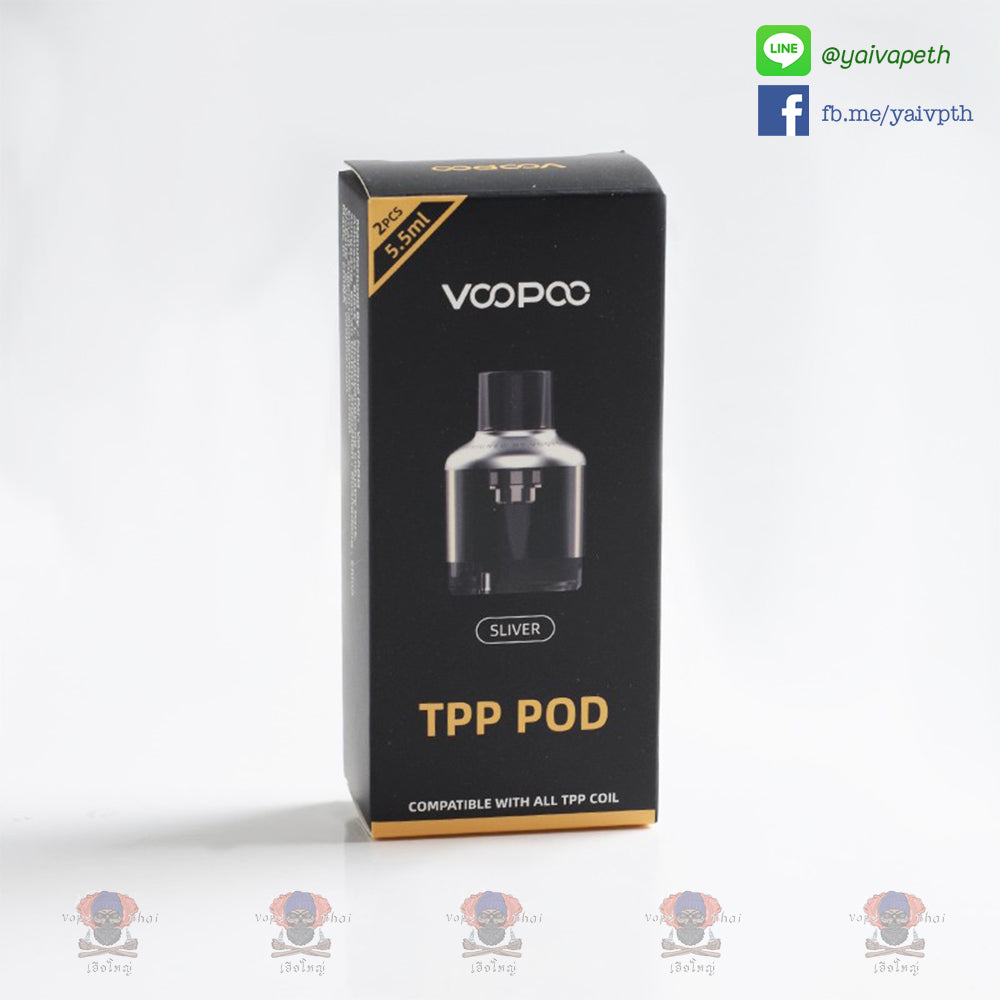 VOOPOO TPP Empty Pod แท็งเปล่า 5.5 ml ( พอตเปล่า Drag X PLUS / DRAG 3 ) - YAIVAPETHAI  No.1