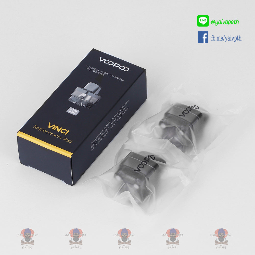 พอตเปล่า - VOOPOO VINCI Replacement Pod Cartridge 5.5ml - YAIVAPETHAI  No.1